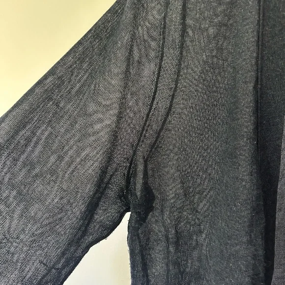 LOFT Sheer Summer Cardigan, GUC, Blue, Size M - Picture 4 of 7